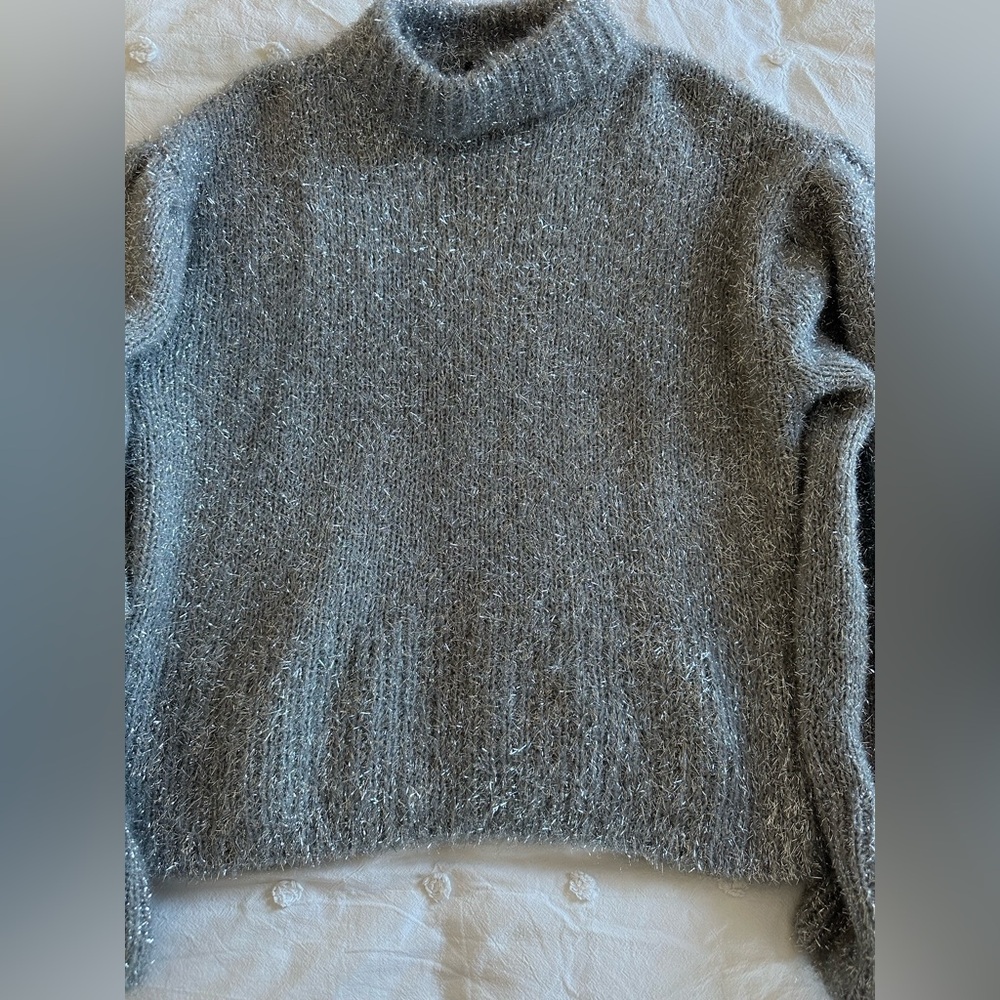 H&M Cozy Tinsel sweater silver/gray